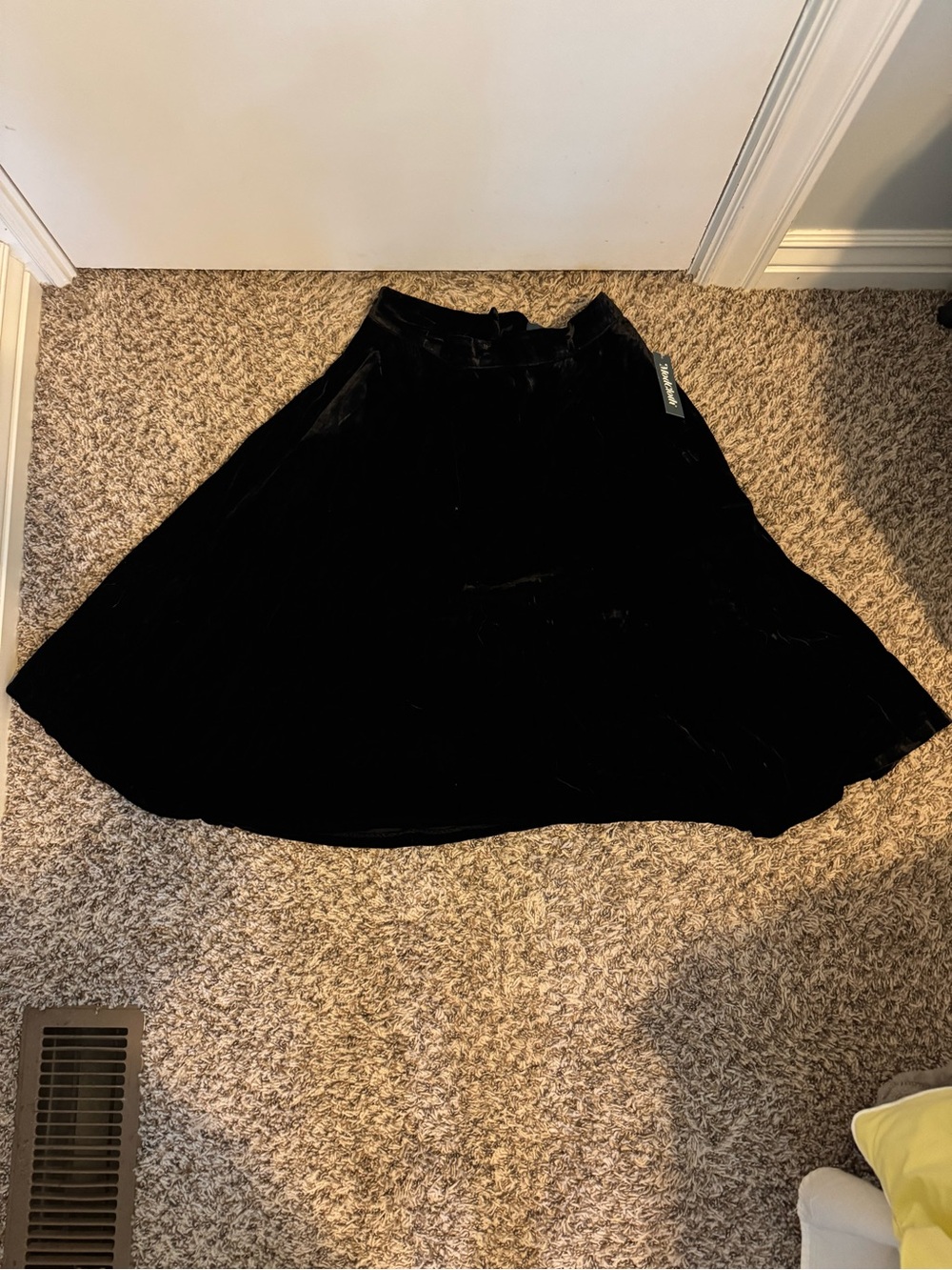 Modcloth Black Velvet Circle Skirt